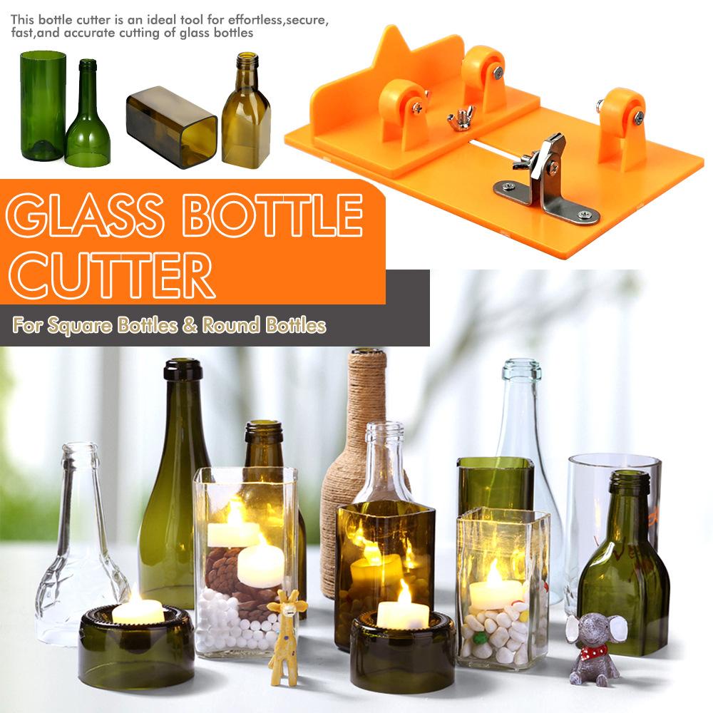 Adjustable DIY Glass Bottle Cutter Sizes Metal Glassbottle Cut Machine Wine Bottles Crafting Decorations Cutting Tool