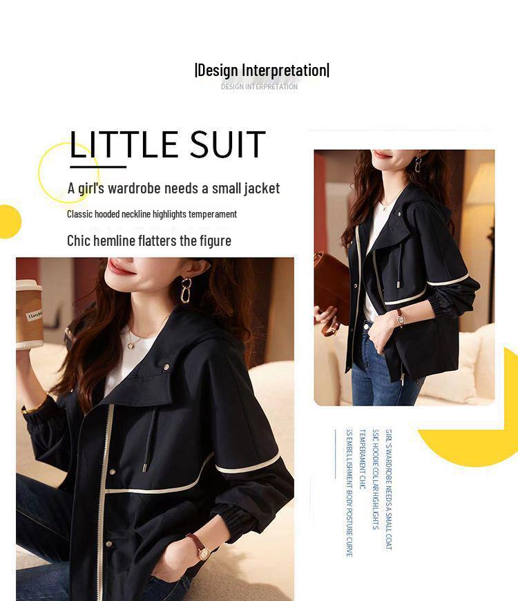 Women's Petite Loose-Fit Trench Coat: Casual, Versatile Windbreaker for Spring & Autumn, 2025 Style