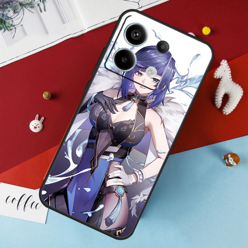 Genshin Impact Yelan Case For Xiaomi Redmi Note 14 Pro 13 12 11 10 15 Pro Plus Redmi 15 14C 10C 12C 13C 15C Cover