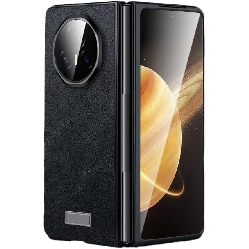 Case for Honor Magic V3, Premium PU Leather Hard PC Protection Cell Phone Case Ultra-Thin Flip Shockproof Protective Cover for Honor Magic V3,Brown