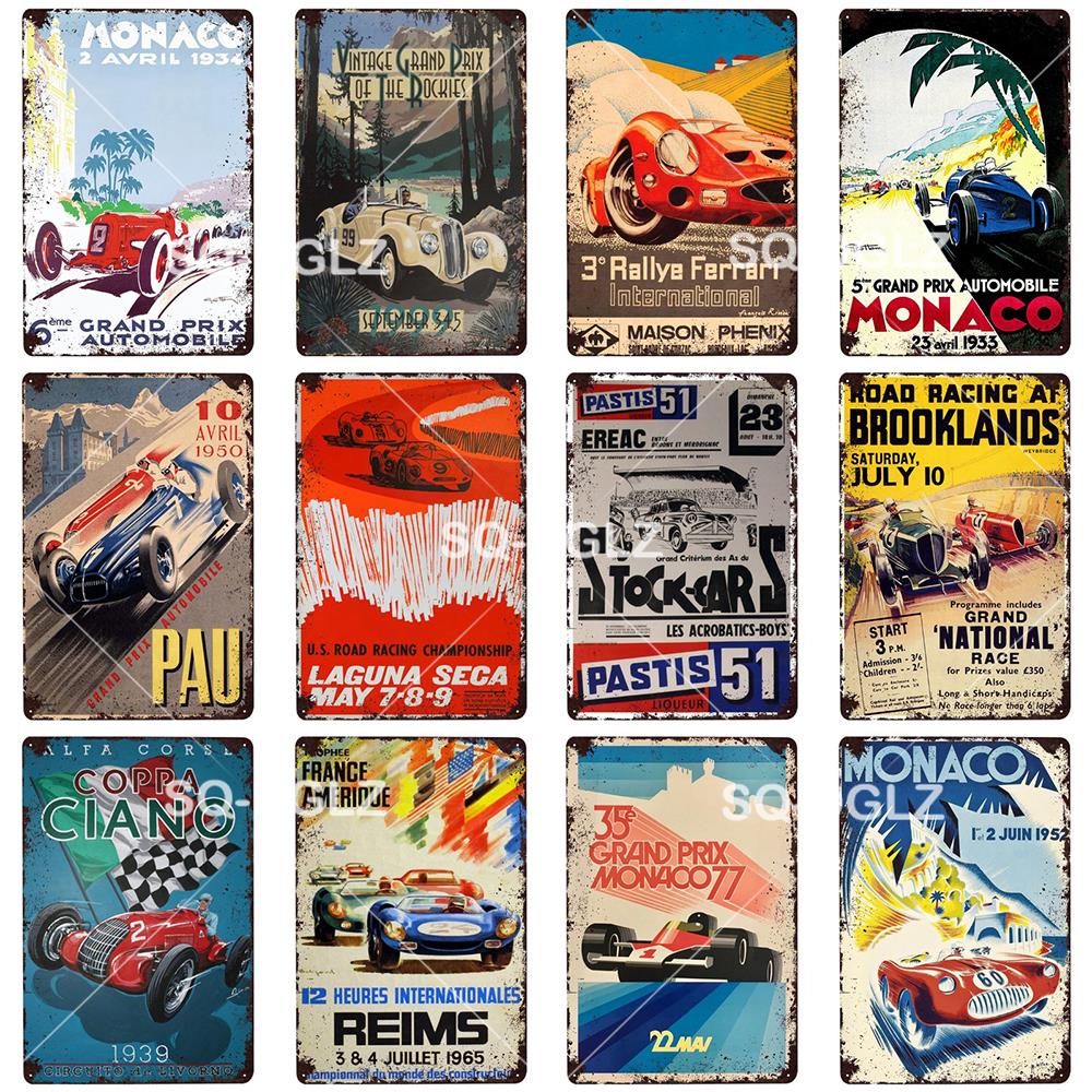 Albi Vintage Metal Signs Tin Sign Retro Garage Decor Plaque Metal Plaque Repair Shop Wall Decorative Iron Plate