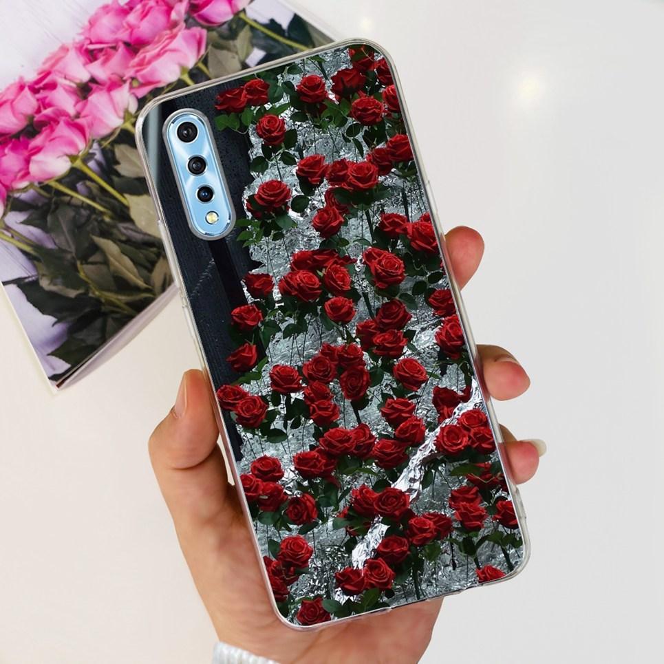 For Vivo 1907 Vivo Y7s Y17s Case Back Cover Cartoon Cool Style Animals Girly Flower Fashion Soft TPU Silicone Bumper VivoY17s