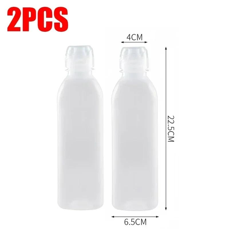 Küchenölflasche Kunststoff Würzsauce Squeeze Flasche Spender für Salat BBQ-Sauce Würzmittelbehälter Kochwerkzeug