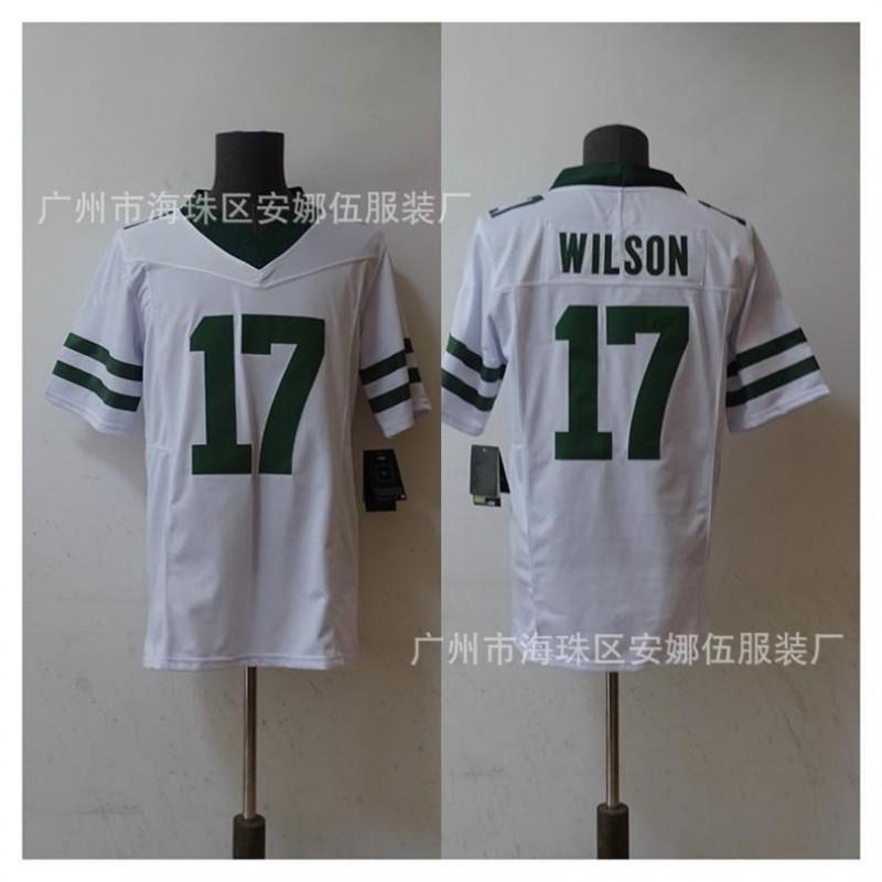 Mens Embroidered NFL New York Jets Football Jersey T-Shirt Cotton Blend Sportswear Rugby Fans