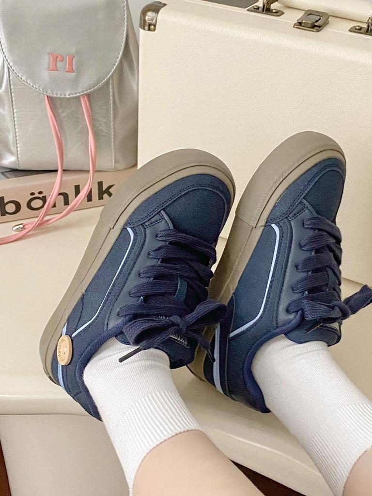 High Street American Retro Shoes for Women 2025 Spring and Autumn Explosion Ins Trendy Versatile Design Sense Niche Students