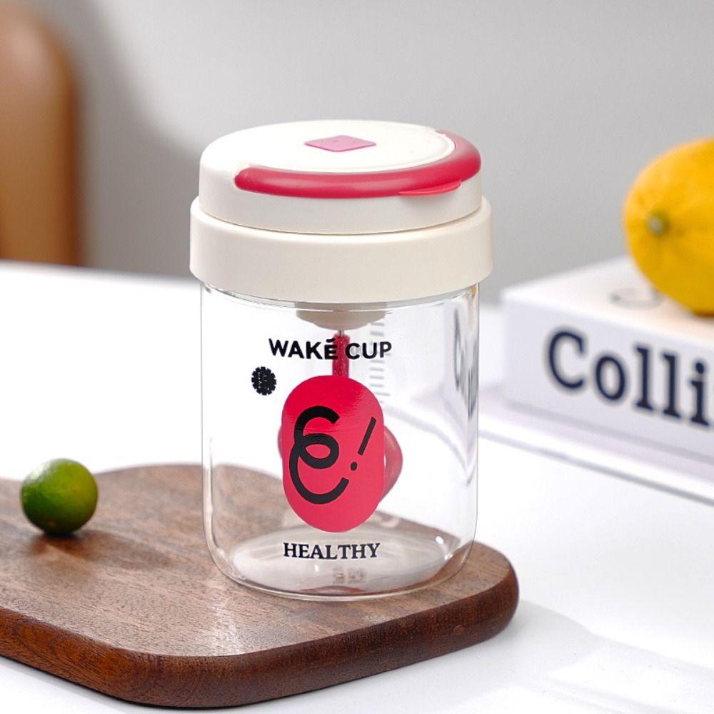 300ml Rotating Blender Mug Clear High Speed Stirring Cup Durable Protein Shake Bottle  Kitchen