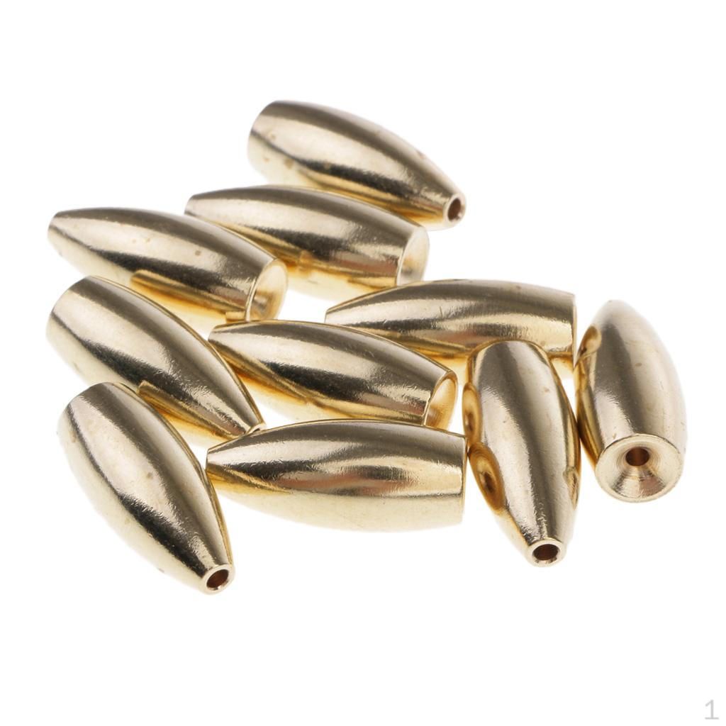 10 Fishing Weight Multiple Sizes Sinker Bulk Weights Kit
