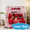 Custom Name K-pop Idol Collage Blanket bed sofa Blanket Flannel Blanket for Camping, Hiking, Picnic Essentials,gift for Fan family