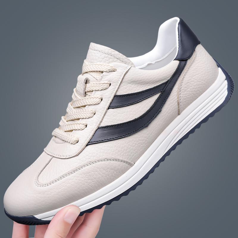 

Модные универсальные мужские кроссовки Спортивная повседневная обувь Кожаная обувь для улицы Мужская обувь для ходьбы Роскошный бренд Обувь для хайкинга Мужские удобные слипоны 44