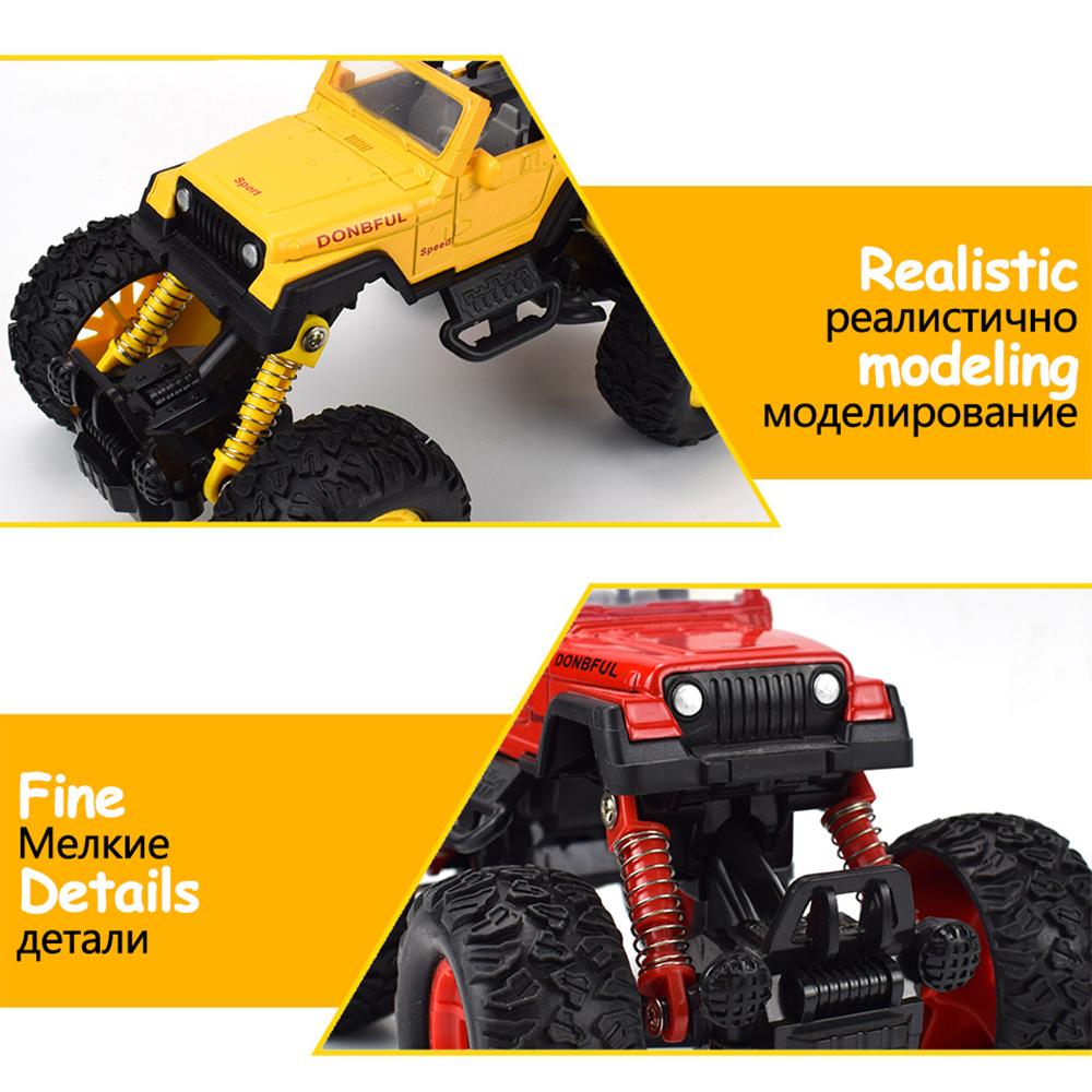 1/32 Children's Four-color Off-road Mountaineering Vehicle, Desert Vehicle, Spring Balanced Shock Absorber, Inertia Toy Car, Alloy Die-casting Model