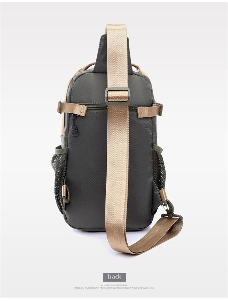 Men's Large Capacity Chest & Waist Bag: Trendy Shoulder Bag for Cycling, Hiking, Commuting