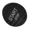 Engine Start Stop Button Switch Cover Carbon Fiber Ignition Starter Switch Sticker Replacement for Peugeot 408 308S 508