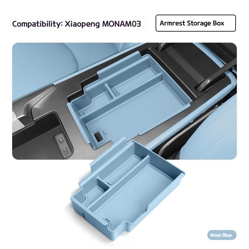 Suitable for 24-25 Xiaopeng MONA M03 central control lower storage box modified storage box decorative partsInternalAccessories