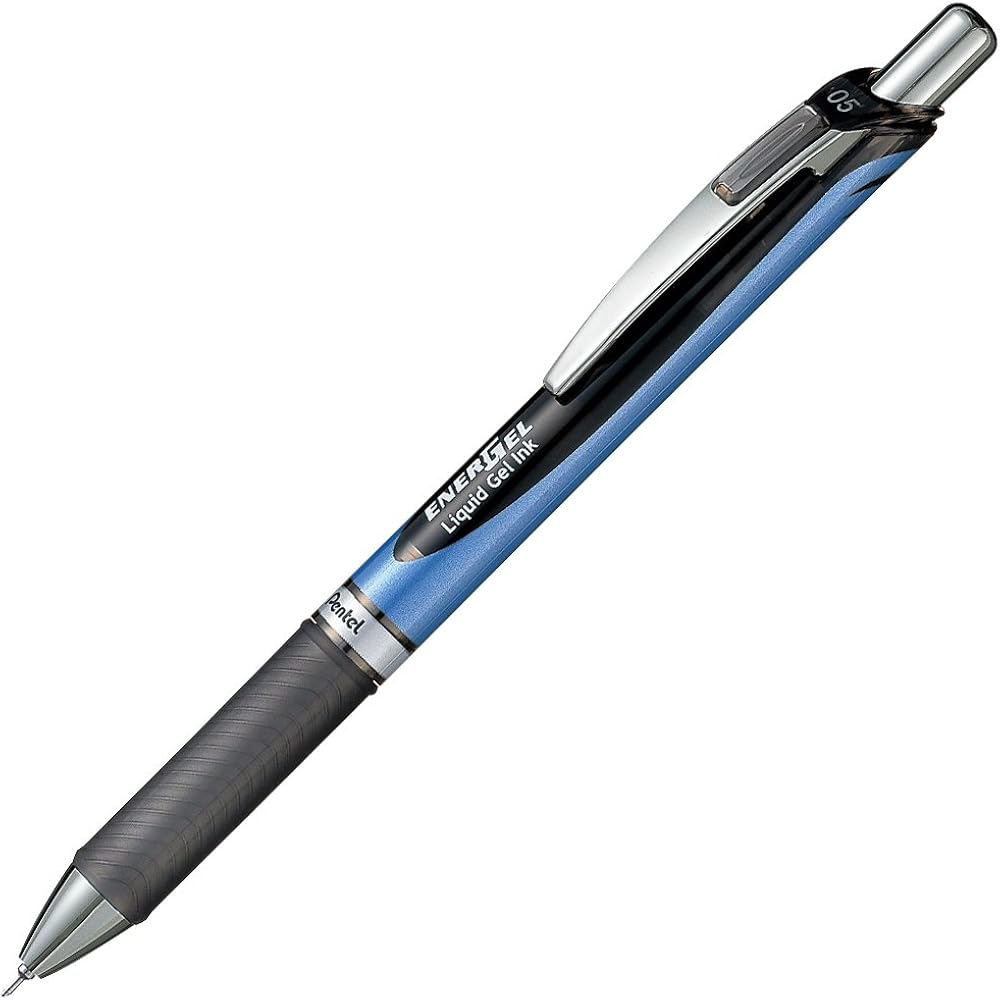 Pentel Ballpoint Pen Gel Ink Gel Knock Type 0.5mm Blue Shaft XBLN75-A Black 5