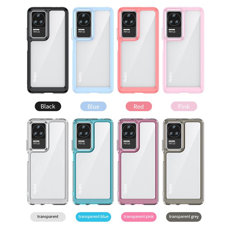 For Poco F4 Case Cover Xiaomi Poco F4 Capas Shockproof Phone Back Clear Transparent Multicolour For Fundas Poco F3 F4 5G Cover