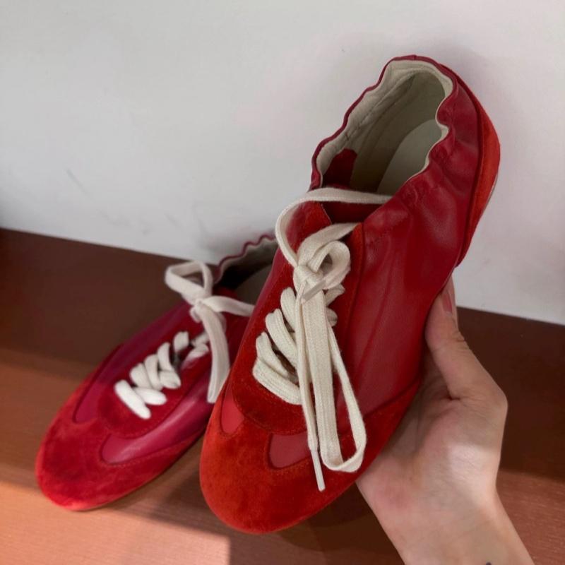 Fashion Leather Women's Casual Sneakers Designer Training Shoes Patchwork Lace-up Sneakers Leather Flat Women's Shoes