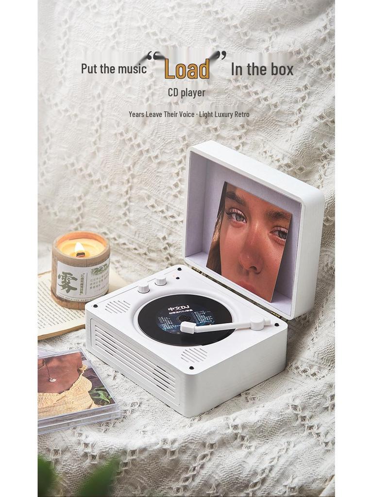 Retro Bluetooth All-in-One CD Player and Speaker - Perfect Birthday Gift