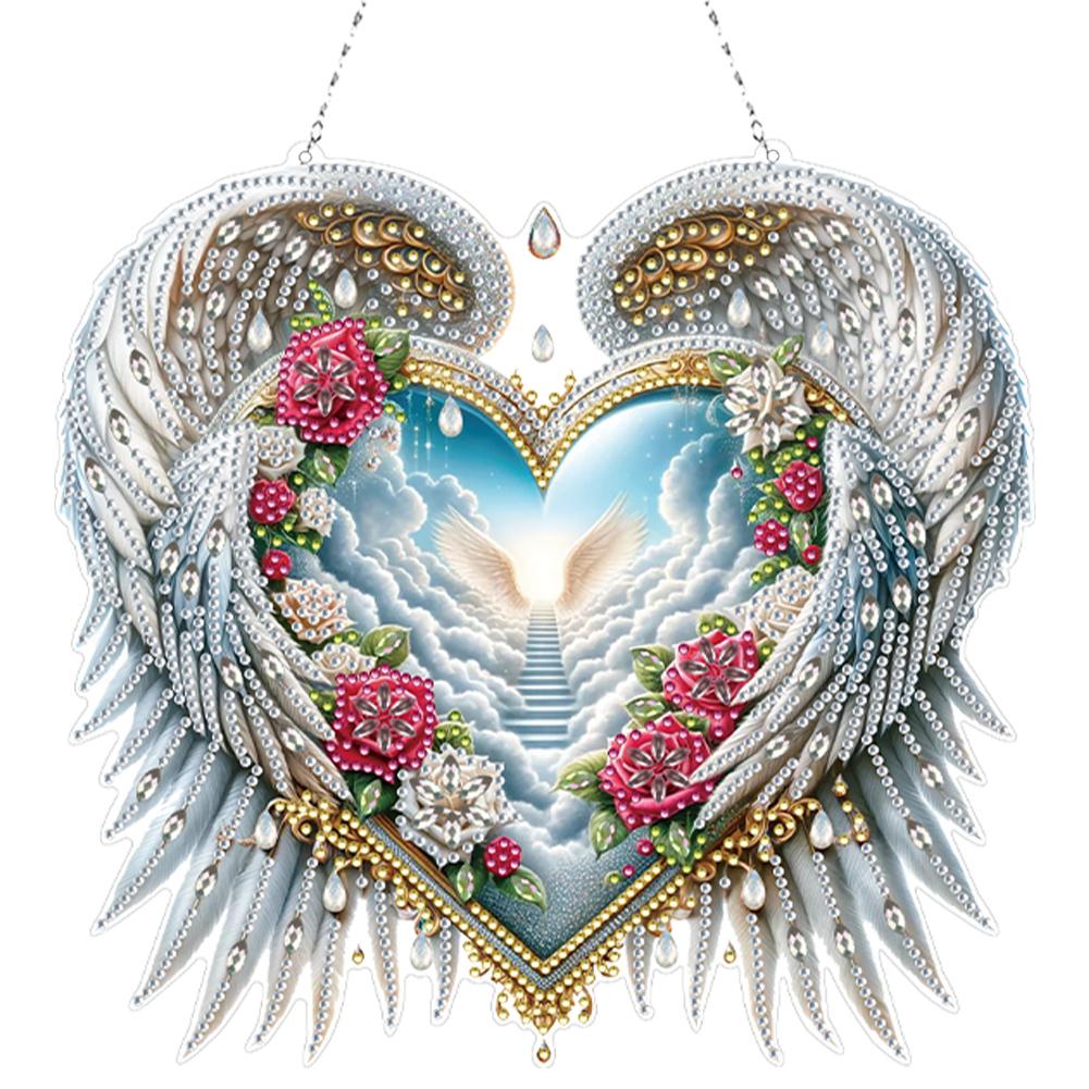 Acrylic Special Shape Guitar 5D DIY Diamond Painting Dots Pendant Diamond Painting Ornaments Diamond Painting Hanging Pendant