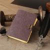 Handmade Garden Flower Leather Journal: Vintage Deckle Edge Travel Diary