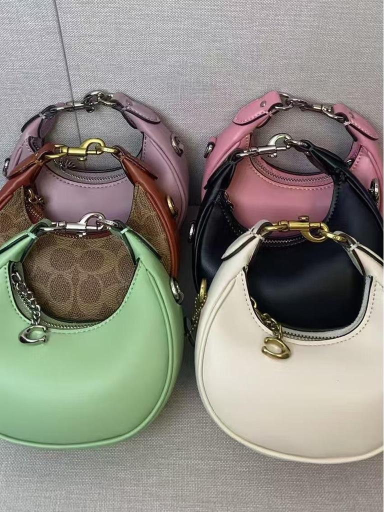 2024 Jonie Retro Floral Mini Crossbody Half-Moon Bag for Women