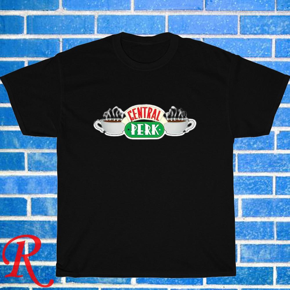 

New! Central Perk Coffeshop Black Grey Navy White Size S-5XL Unisex T-Shirt L