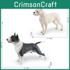 Lifelike Plastic Animal Figurines Of Dogo Argentino And Bull Terrier Ideal For Teaching And Displaying In Homes
