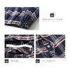 [Recon] Men's Pajamas, 100% Cotton, Long Sleeves, Open Front, Room Wear, Top and Bottom Set, Plaid Pattern, Flannel Fleece, Warm, Sweat Absorbent,