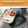 Portable Thermally Insulated Lunch Box with Compartments Stainless Steel Liner Leak Proof Bento Container for School Offices