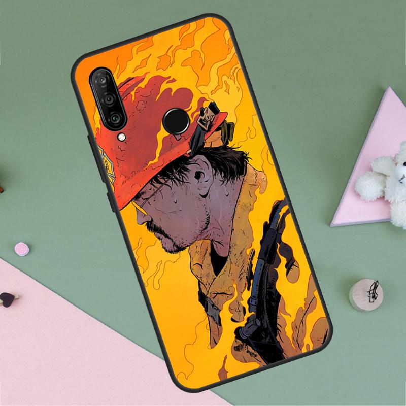 Firefighter Heroes Fireman For Huawei P30 P40 Lite P60 Pro Nova 7i 8i 11i 12i 12s 10 9 SE Y90 Y60 Y70 Y72 Y61 Y91 Case