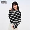 Teenie Weenie Bearnova Women's Striped Polo T-Shirt