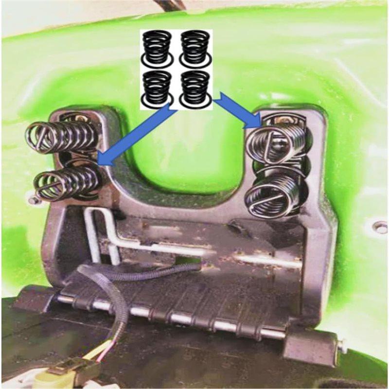 ABUL-For X300 X304 X500 X520 X580 3032E 4044M Model Lawn Mower Replacement Seat Suspension Spring Kit(4-Pack) M154605