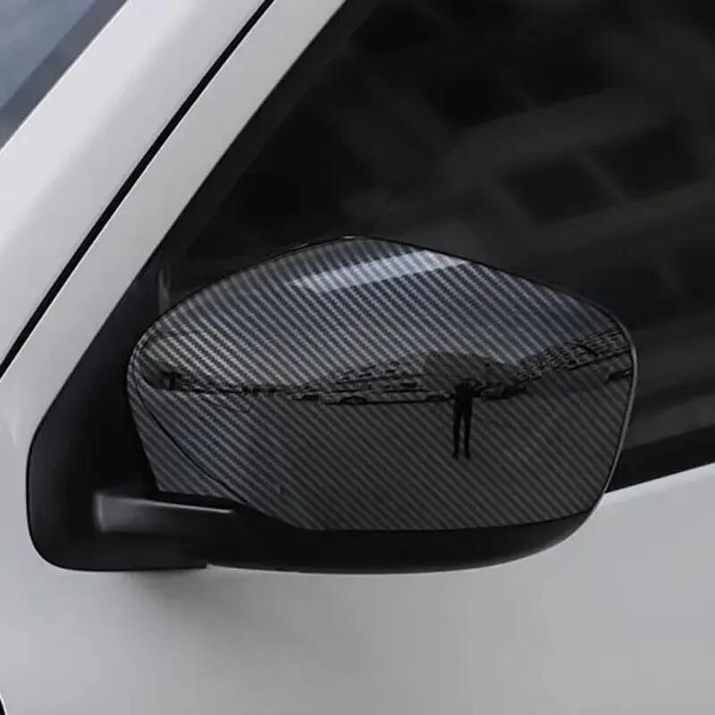 For Nissan Navara D23 NP300 2017 2018  Car Rearview Side Mirror Cover Wing Cap Exterior Door Trim Adhesive Sticker No Signal