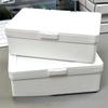 1Pc Korean Acrylic White Storage Box Blind Box Card Korean Photocard Storage Box Photo Card Organizer Compartment Flip Box