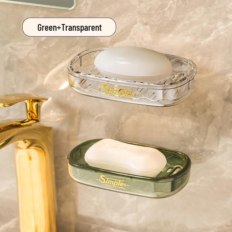 Visionary Glacier Pattern Adhesive Soap Dish Set