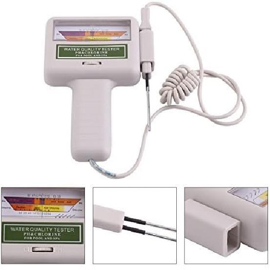 Yosoo PH Tester Chlorine Level Meter Swimming Pool Spa Water Quality Measurement Monitor Checker