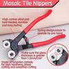 LEONTOOL Tile Tile Tile Nippers with Tile Side Tile Glass Glass Tile Mosaic Glass Cutting Stained Tile Tile Roller Type with Carbide Professional