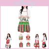 Charming Christmas Apron Featuring Lovely Cartoon Style For Family Gatherings