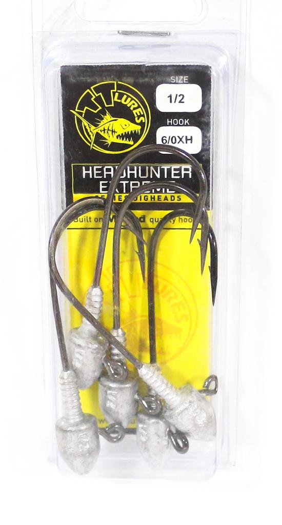 Tackle Tactics TT Head Hunter Extreme Jig Head 1/2 oz 6/0 XH 5/pack (1357)
