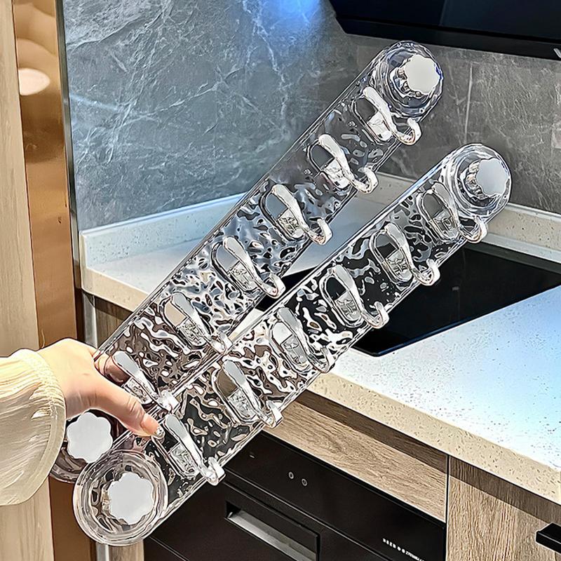 Suction Hooks Removable Suction Towel Hook 6 Hooks Powerful Shower Hooks Reusable Hooks for Bathroom Kitchen Living Room Study