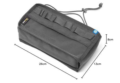 GORDON MILLER Car Cordura Tissue Case, Dark Gray, 1646553