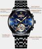 Mens Stainless Steel Luminous Clock Watch Casual 3Bar Waterproof Outdoor Sport Wristwatch