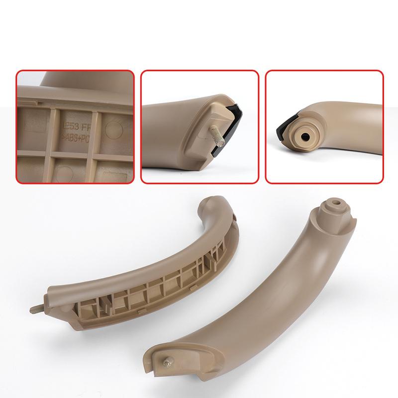 For BWM E53 X5 Car Interior Decoration Parts Inner Handle Door Panel Pull Trim Cover Front Left Right Black Sliver Brown