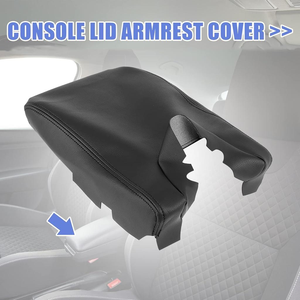 Unifizz Car Center Console Cover Armrest Seat Box Cover Protector Replacement Microfiber Leather for Acura TL 2009 2010 2011 2012 2013 2014 Arm Rest