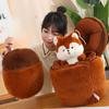 Little Acorn Surprise Squirrel Plush Toy Doll Girls Sleeping Pillow Pinecone Doll Rag Doll Gift