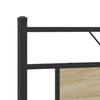 Bed Frame without Mattress Sonoma Oak Finish 160 x 200 cm Wood Based Material