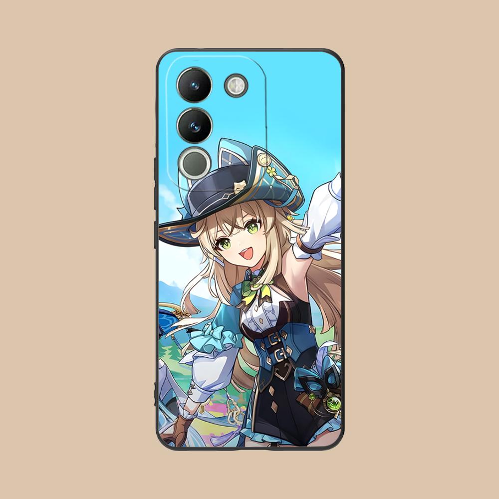 Game GI Kirara Mobile Phone Case for VIVO Y77 76 75 74 73 72 58 56 55 51 50 38 36 Y19 Y18 Y03 Y01 5G Colorful Printing Cover