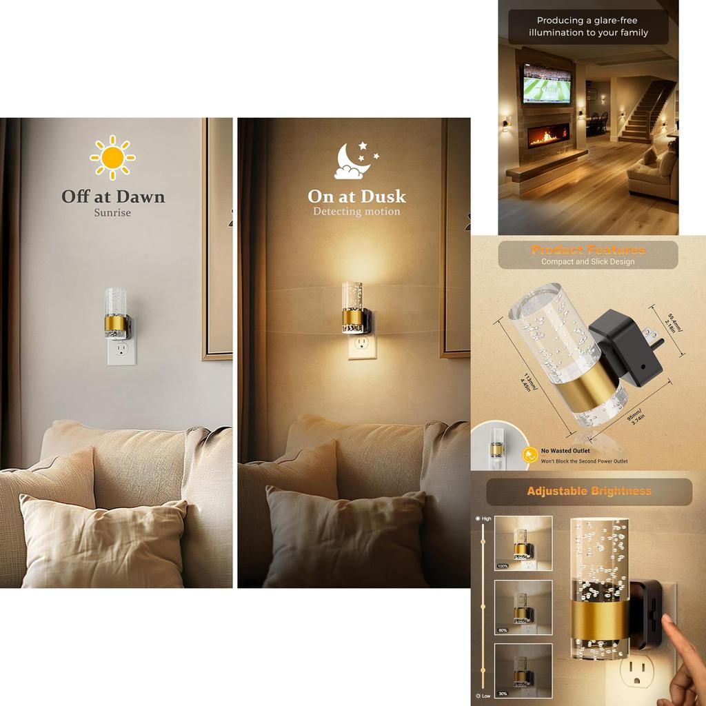 LED-Wandnachtlicht mit Bewegungssensor für Schlafzimmer, Flur und Küche