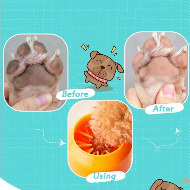 S/M/L Pet Foot Washing Cup Cat Dog Foot Cleaner Silicone Portable Dog Paw Cleaning Tools Mini Wash Brush Bucket Pet Supplies