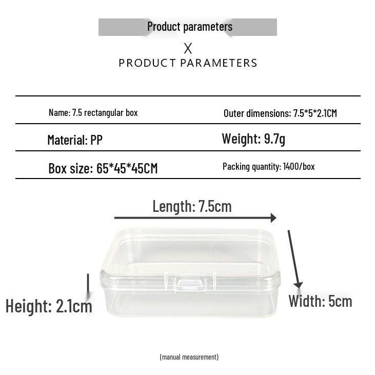 Cutie de depozitare și afișare pentru feronerie din plastic transparent