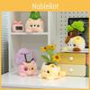 Cute Sunflower Cactus Money Tree Cat Pottery Plush Doll Toy Desktop Ornament For Desk And Home Ambience